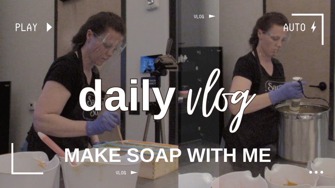Day in the life of a soap maker! A spring soap session. #smallbusiness  #dayinthelife #soapmaker