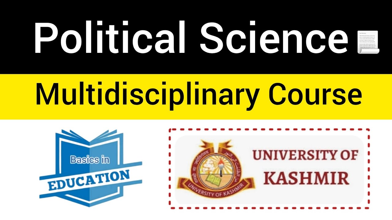Political Science (MDC) | UG (NEP) University of Kashmir | Guess Paper 📃