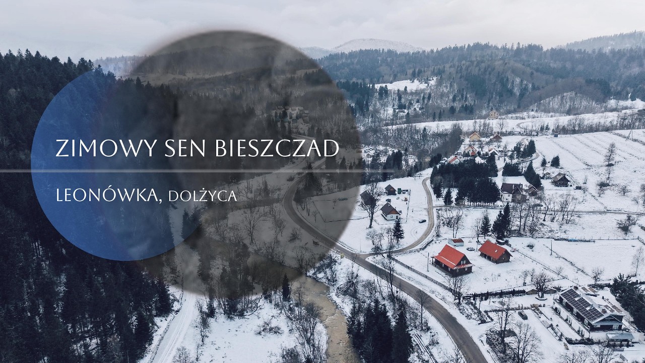 Zimowy sen Bieszczad | Leonówka, Dolżyca | z lotu ptaka (DJI Mini 5)