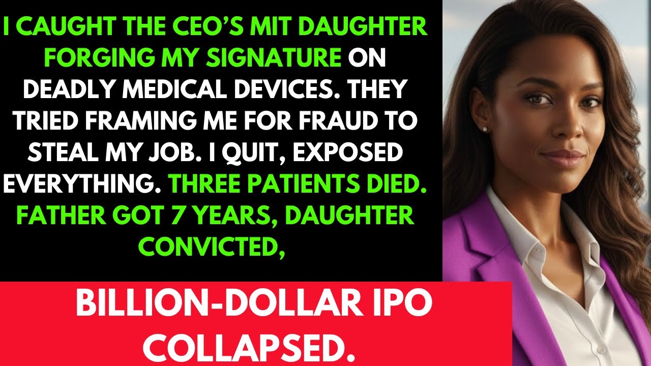 I Caught My Boss’s MIT Daughter Forging My Signature - I Exposed Their Fraud and Destroyed Them
