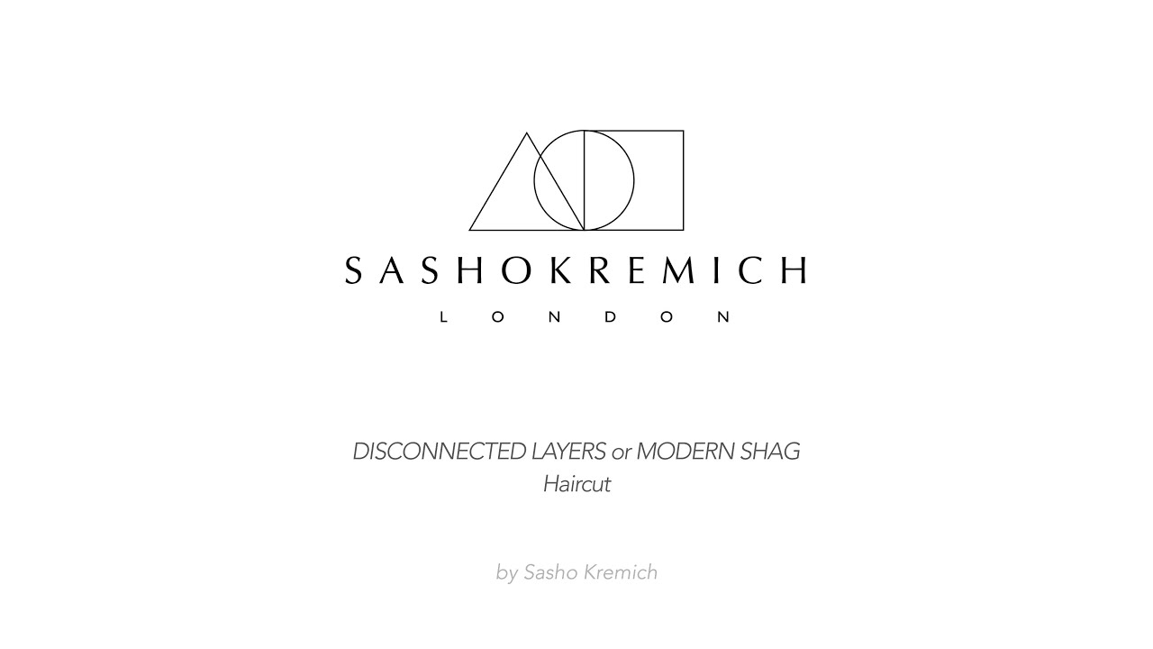 Disconnected Layers or Modern Shag Haircut tutorial by Sasho Kremich