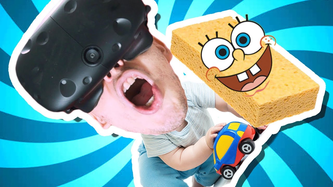 VIREI NENÉM EM REALIDADE VIRTUAL - A PIOR IMITAÇÃO DO BOB ESPONJA =(