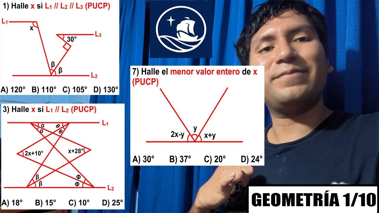 SEMINARIO ADMISIÓN PUCP GEOMETRÍA (1/10) SEGMENTOS ANGULOS RECTAS PARALELAS