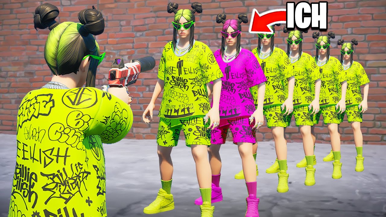 ER sucht mich 1 Stunde unter 100 NPCs in Fortnite!