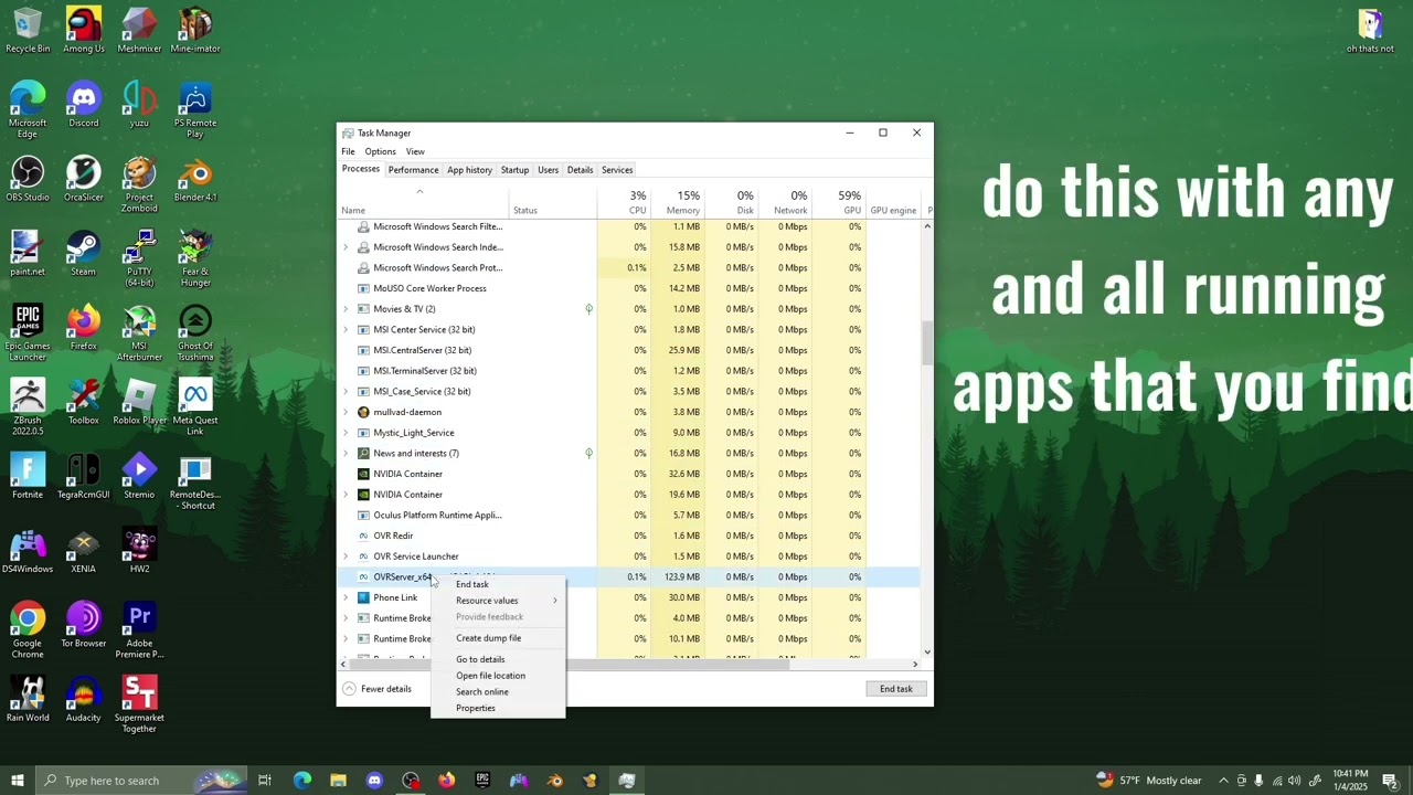turn off meta quest link or meta horizon opening on startup automatically