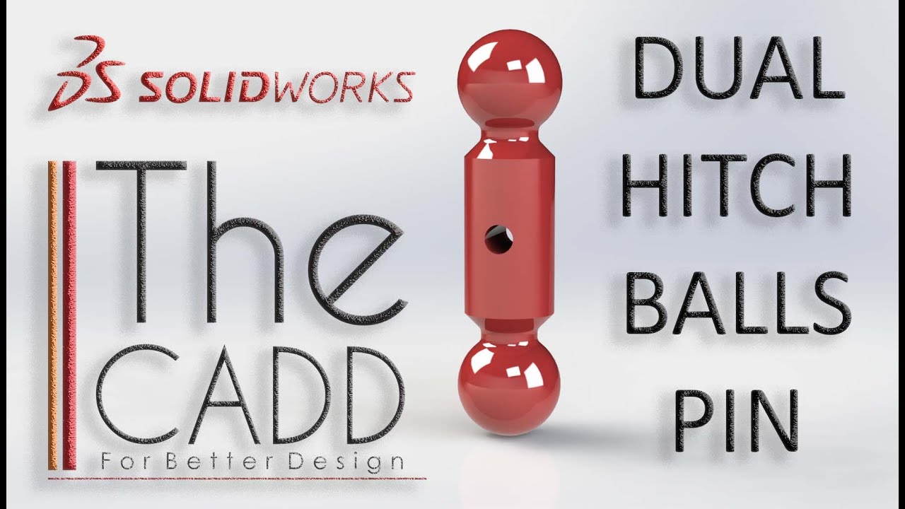 DUAL HITCH BALLS PIN | SOLIDWORKS TUTOTIAL | REVOLVE BOSS