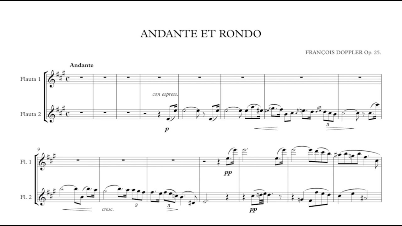 ANDANTE ET RONDO Op.25 (F.DOPPLER) flute 1st : Kirio Matsuda