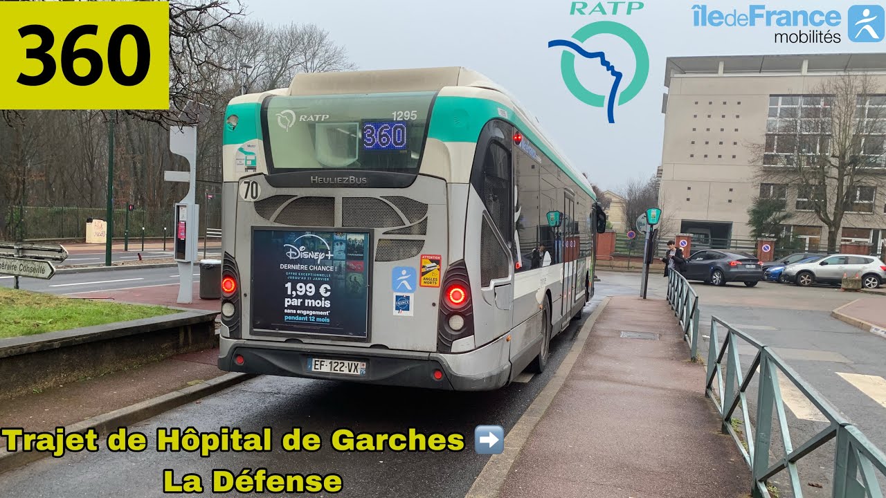 🚍BUS 360 (RATP) : Trajet à bord d’un GX337 Hybride N°1295 (Toute la ligne) #ratp #idfmobilités
