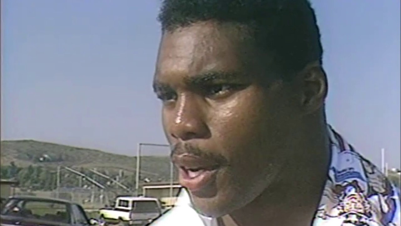 Ron Futrell with Dallas Cowboys Training Camp 1988. Herschel Walker,  George Allen