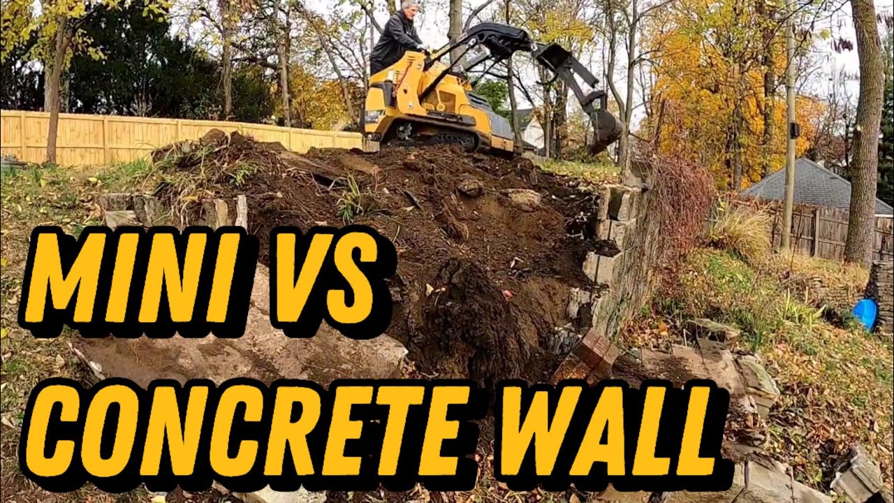 Tear DOWN This Wall: Mini Skid Steer vs. Colossal Concrete Block Wall