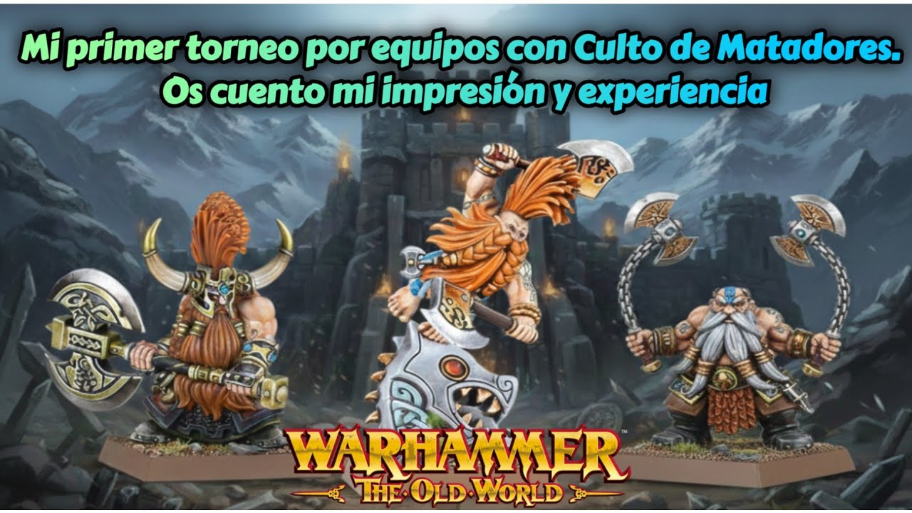 🔥MI PRIMER TORNEO POR EQUIPOS CON CULTO DE MATADORES🔥 ⚔️MI IMPRESIÓN Y EXPERIENCIA⚔️ WARHAMMER TOW