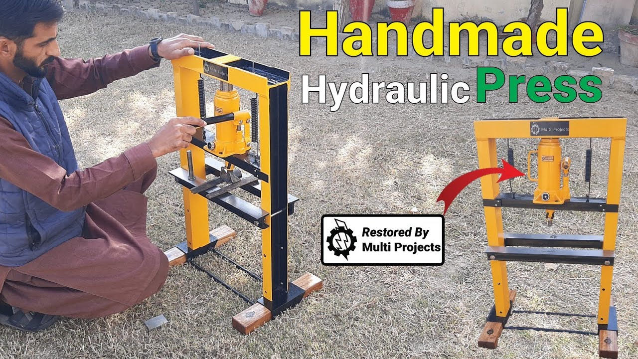 How I Turn Scrap Metal & Restored Jack Into Powerful Hydraulic Press 