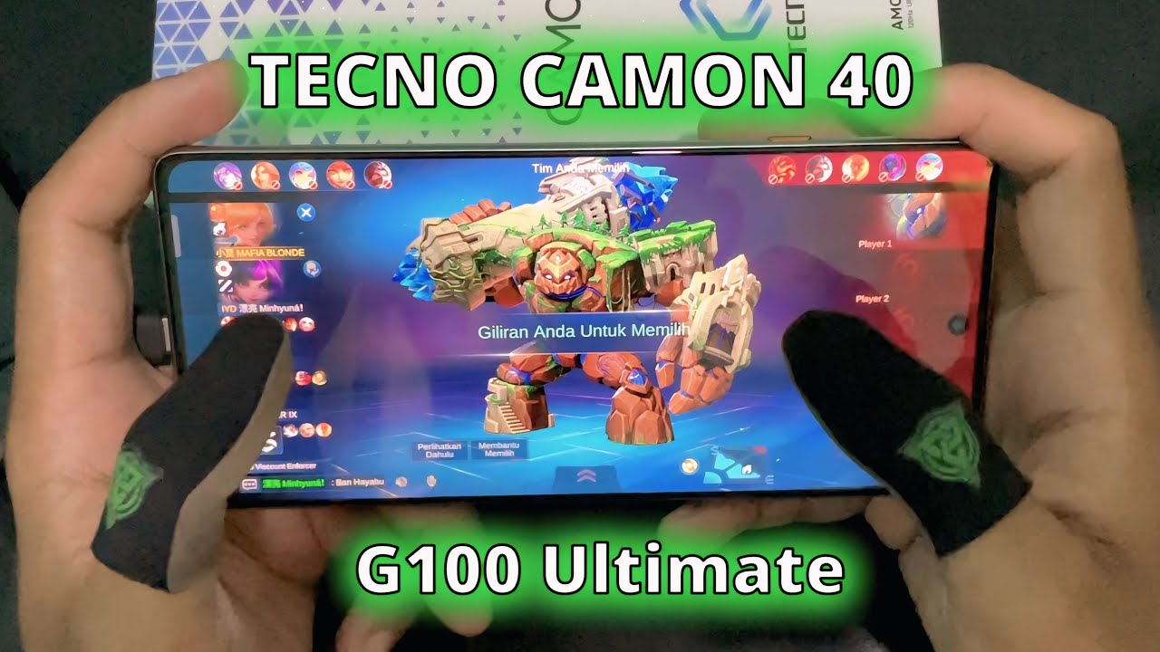 Tecno Camon 40 test Fanny Mobile Legends | Helio G100 Ultimate🔥