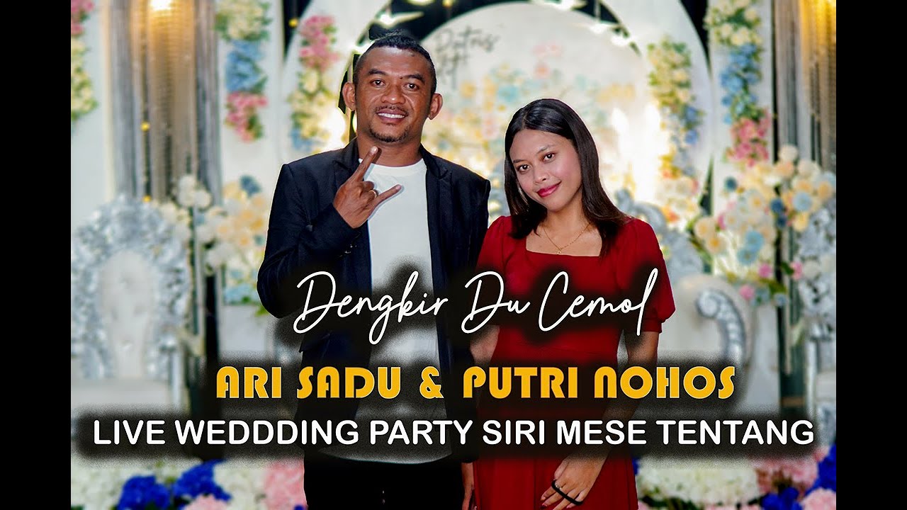 ARI SADU AND PUTRI NOHOS DENGKIR DU CEMOL LIVE WEDDING PARTY SIRI MESE TENTANG NDOSO