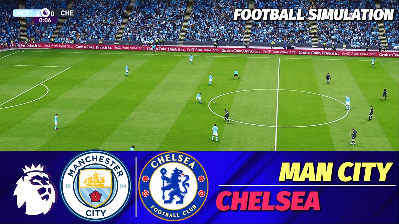 Manchester City vs Chelsea | Premier League 2025/26 | PES 21 Simulation