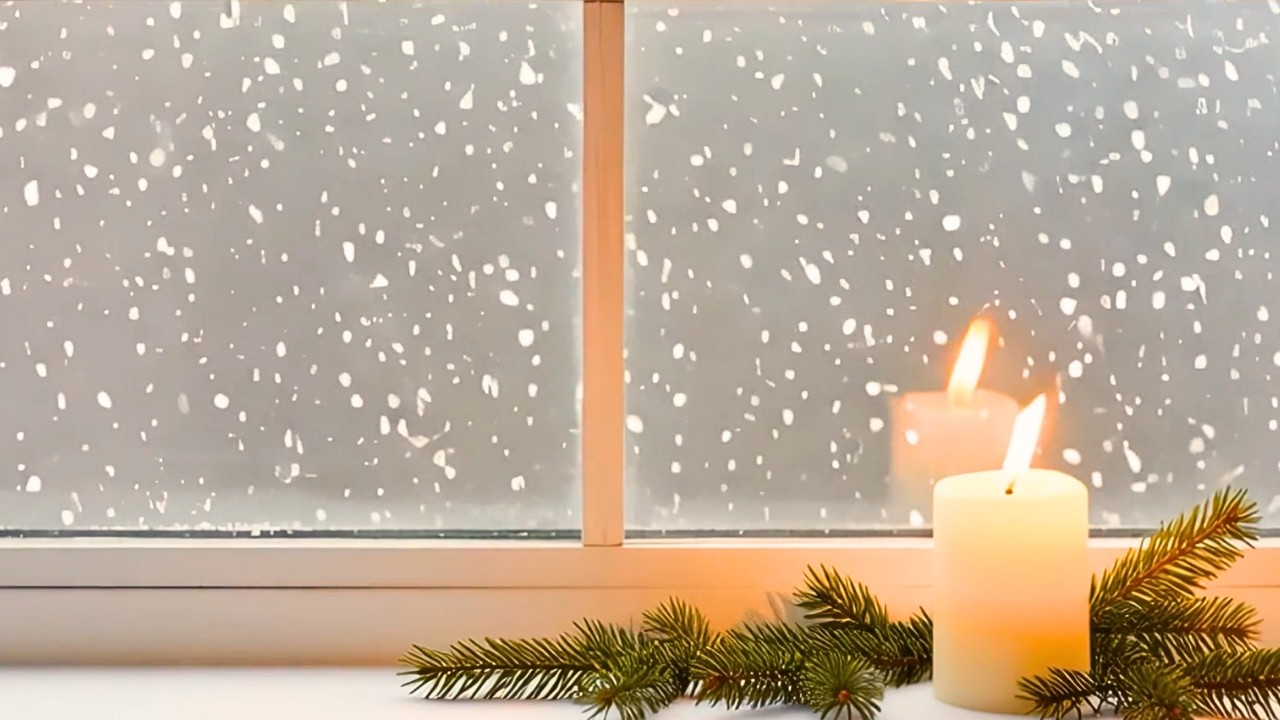 Peaceful Winter Morning Window View in 4K | Calm Start of the Year