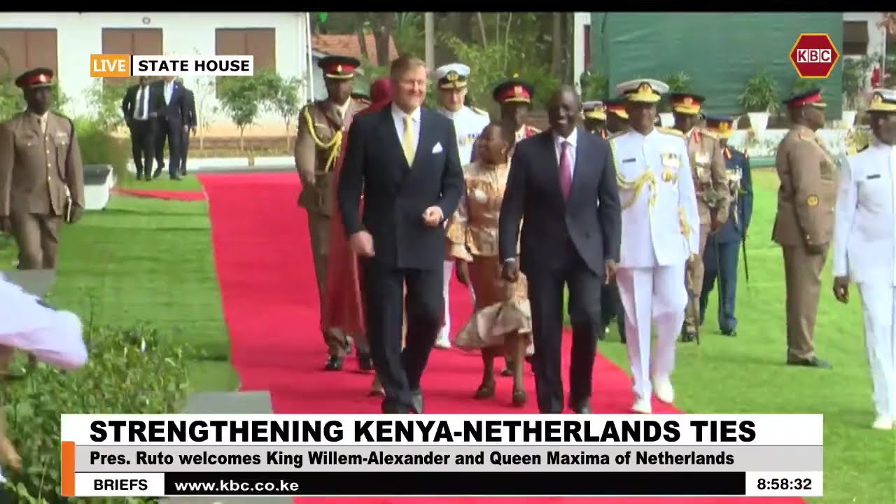 LIVE: President Ruto hosts King Willem-Alexander and Queen Máxima of Netherlands