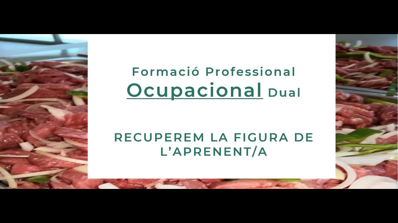 FPO DUAL CARNISSERIA, RECUPEREM LA FIGURA DEL APRENENT