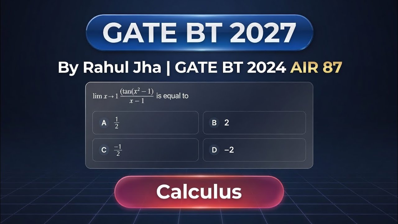 Q1. ( Method 2 - Using Standard formula ) | Mastering Limits for GATE BT | Calculus
