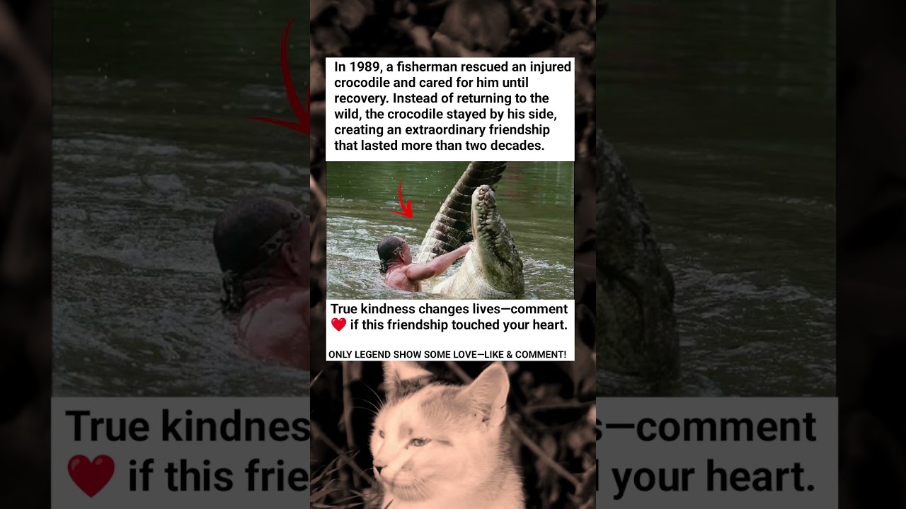 Fisherman Saved A Crocodile And Gained A Lifelong Friend