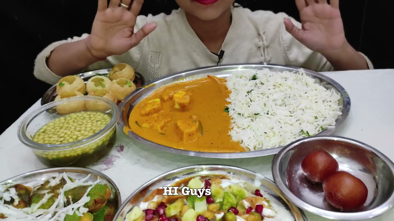 ASMR Indian Food Feast | Papdi Chaat, Ram Ladoo, Shahi Paneer, Gulab Jamun