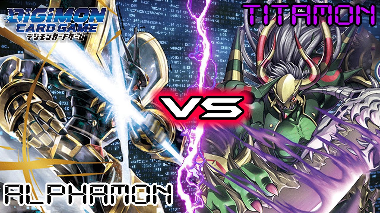 Alphamon (Black) vs Titamon (Purple) | BT06 Double Diamond | Digimon Trading Card Game