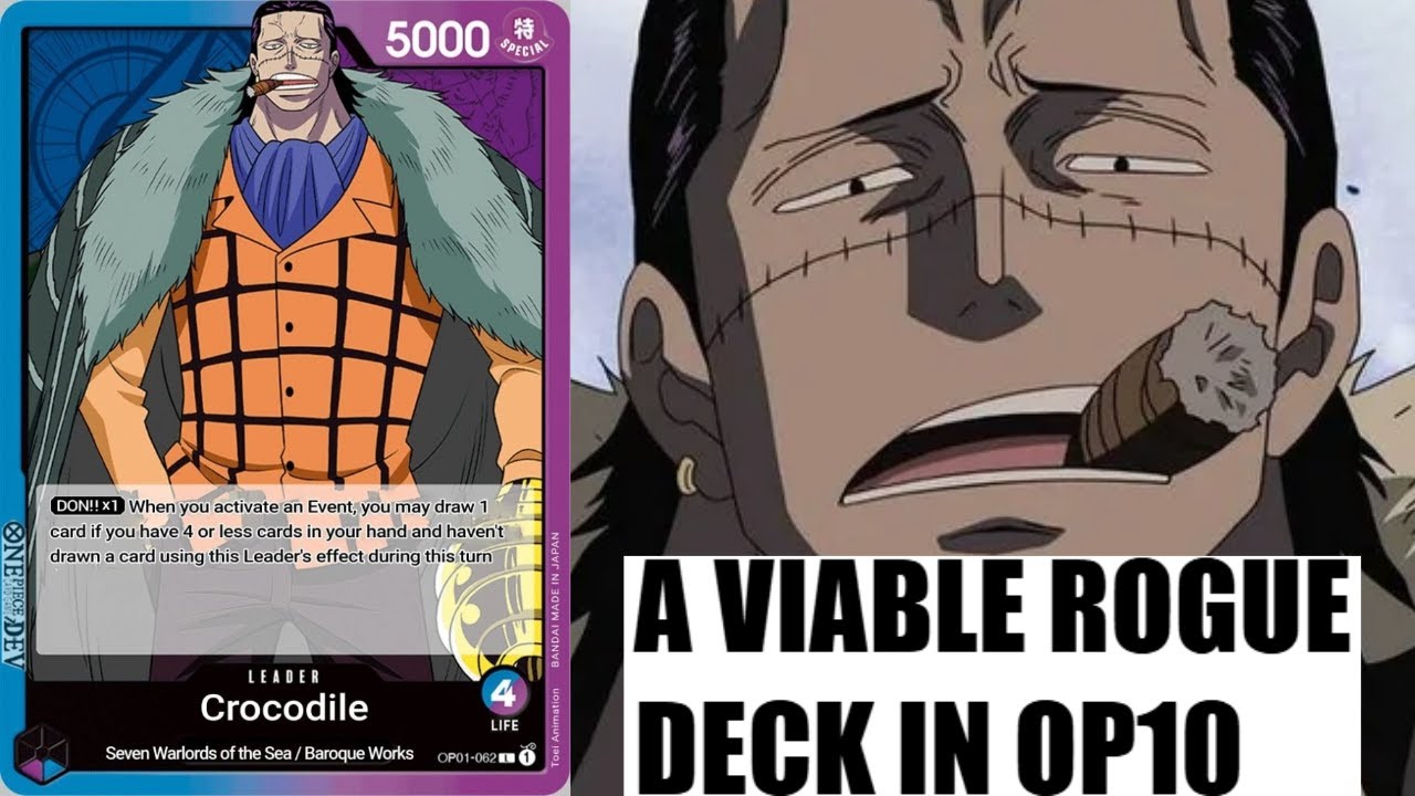 BLURPLE CROCODILE IS A SNEAKY ROGUE PICK IN OP10 - ONE PIECE TCG - BLURPLE CROC DECK PROFILE