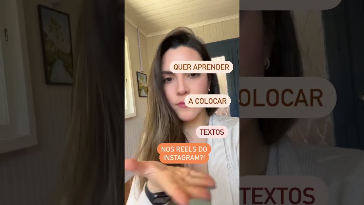 Aprenda a colocar textos nos seus reels do Instagram comigo 😊 #shorts