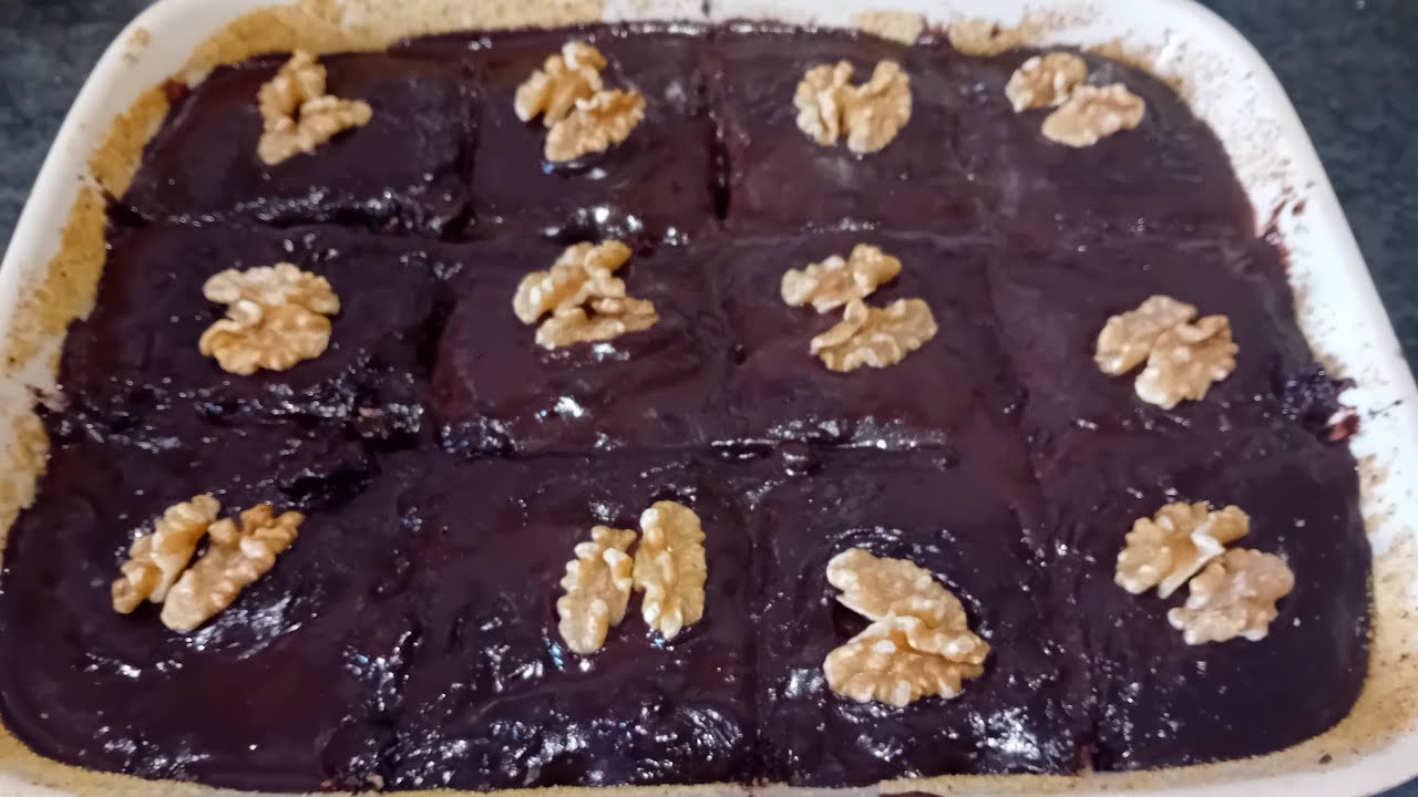أسهل بسبوسة بالكاكاو بودرة واقتصادية وناجحة 👍🌹🌹