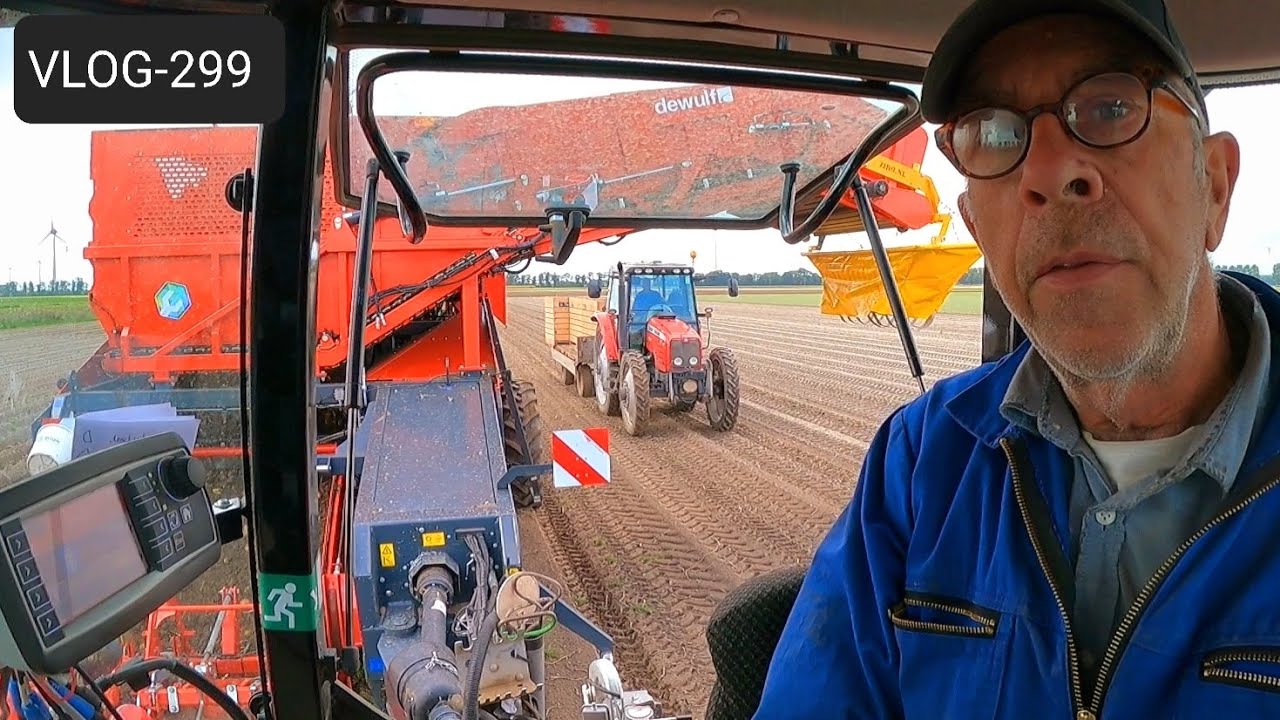 FARMVLOG #299 miniknollen, aardappelen rooien met Dewulf Ra2060