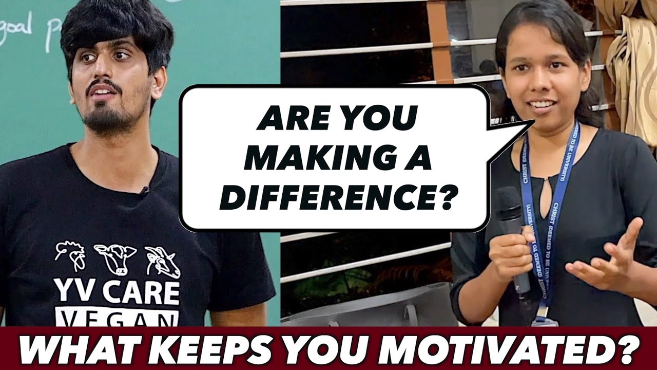 Are You Making A Difference? | What Keeps You Motivated? |  Lecture | Q & A | Animal Rights