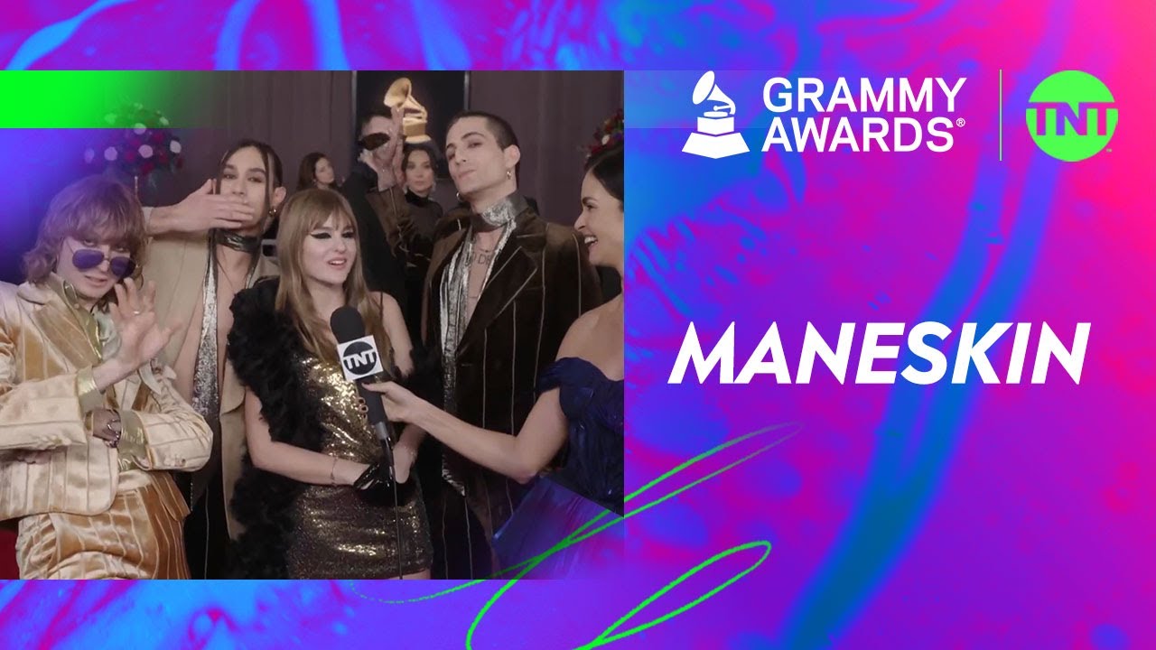 #MANESKIN NO SEU PRIMEIRO TAPETE DO #GRAMMYS | #GRAMMYSTNT