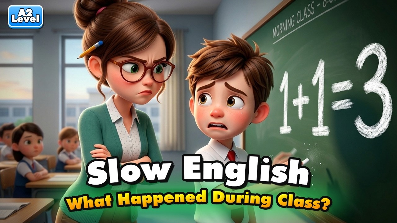 What Happened During Class? | Easy English Listening for Beginners (A2 Level)