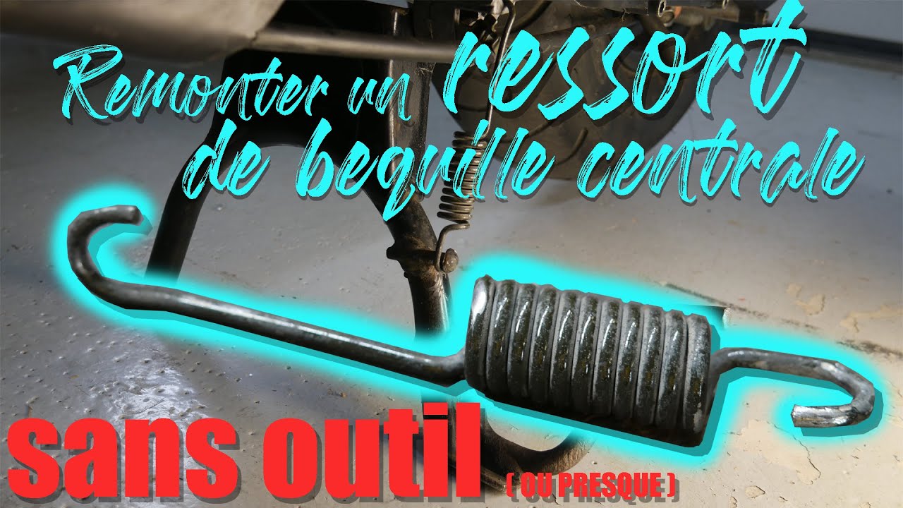 Démonter et remonter un ressort de béquille : MAIS NON, c'est FACILE !