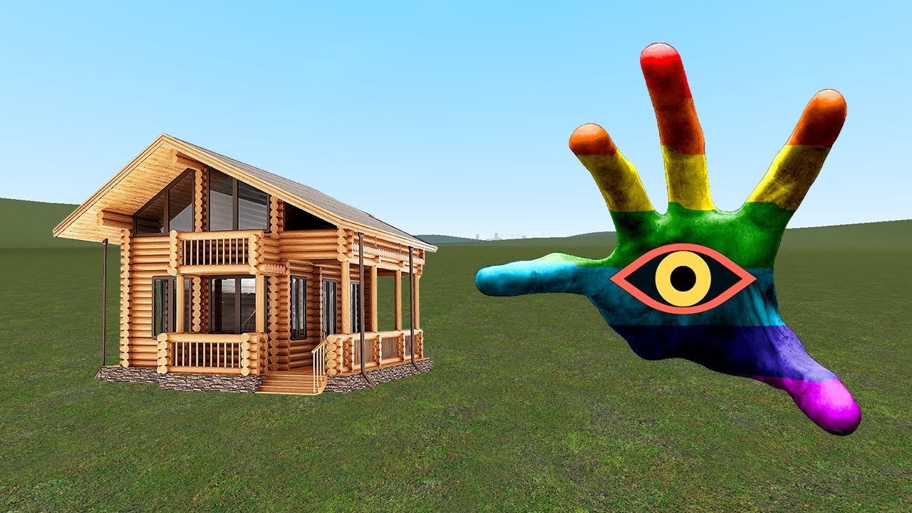 Creepy Hand Vs Houses In Garry's Mod Part 3!!!