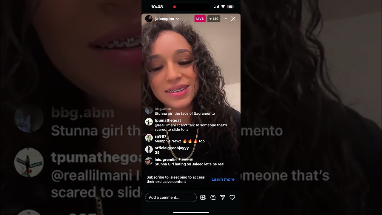 Jaleec On Live Poppin it abt Stunna Girl😳😳😳GETS MESSY