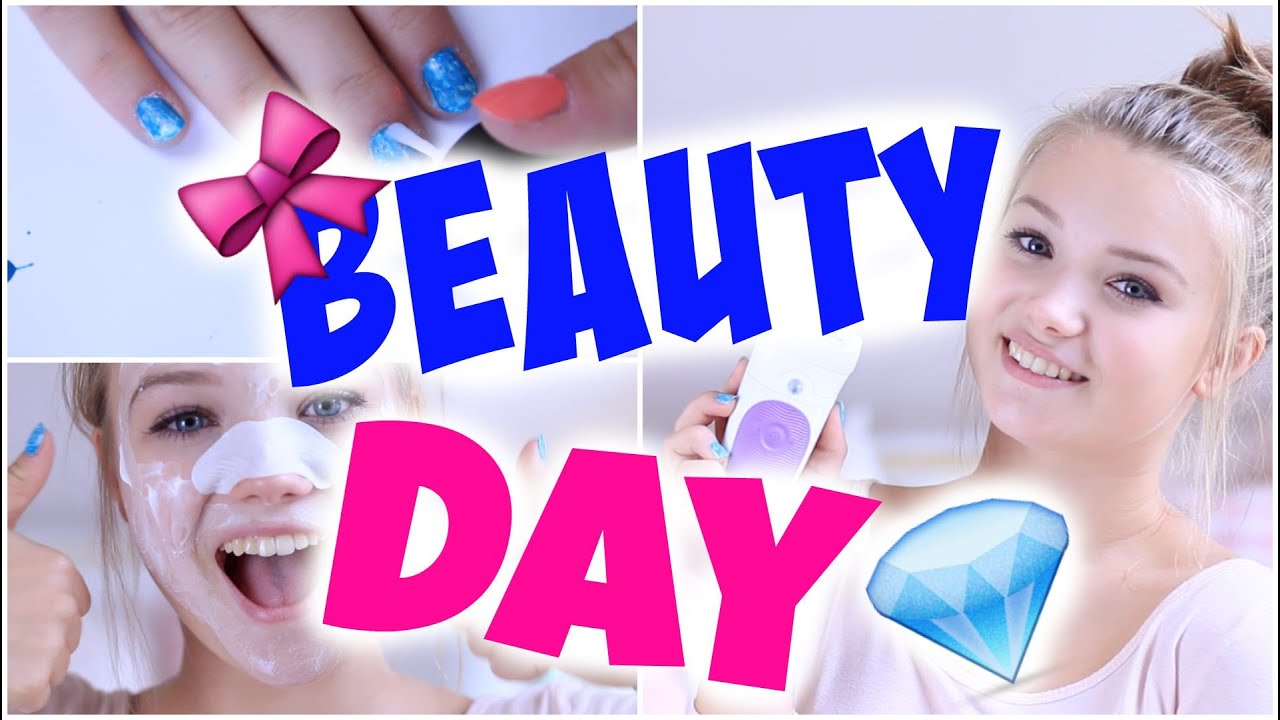 BEAUTY DAY ROUTINE + Nageldesigns!! | Julia Beautx