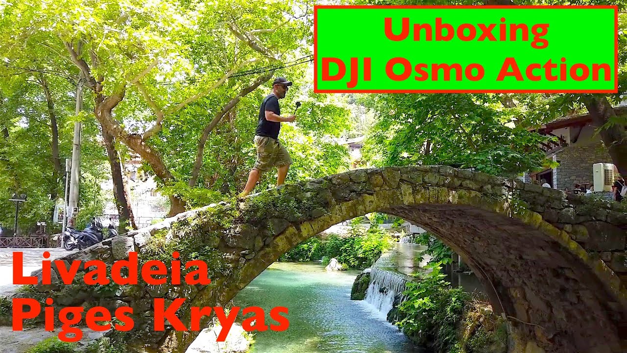 &Lambda;&iota;&beta;&alpha;&delta;&epsilon;&iota;ά - Piges Kryas, Livadeia (Unboxing DJI Osmo Action)