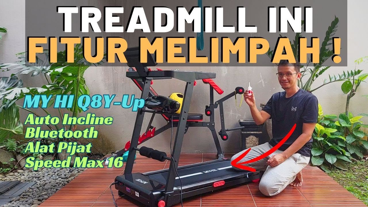 Review Treadmill My Hi Q8 : Ada Fitur Auto Incline 20 Level, Amazing !!