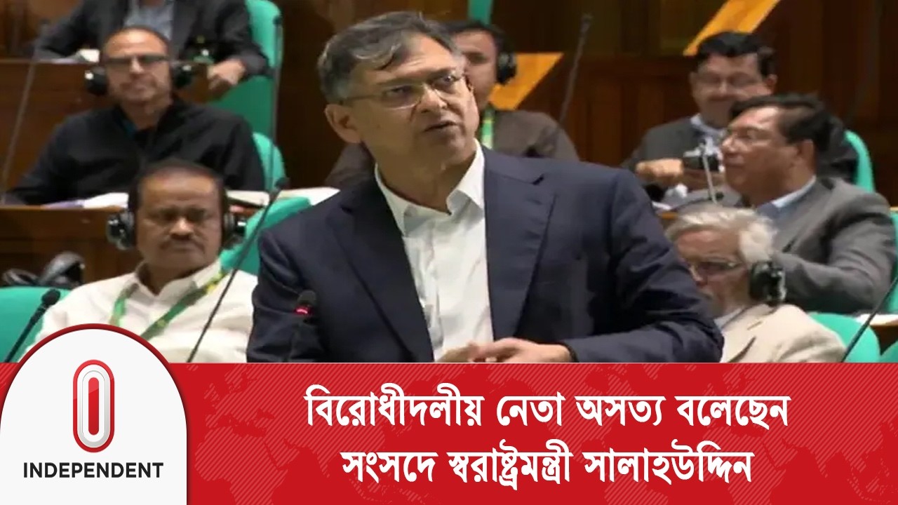 বিরোধীদলীয় নেতা অসত্য বলেছেন: সালাহউদ্দিন আহমদ | Salahuddin Ahmed | Independent TV