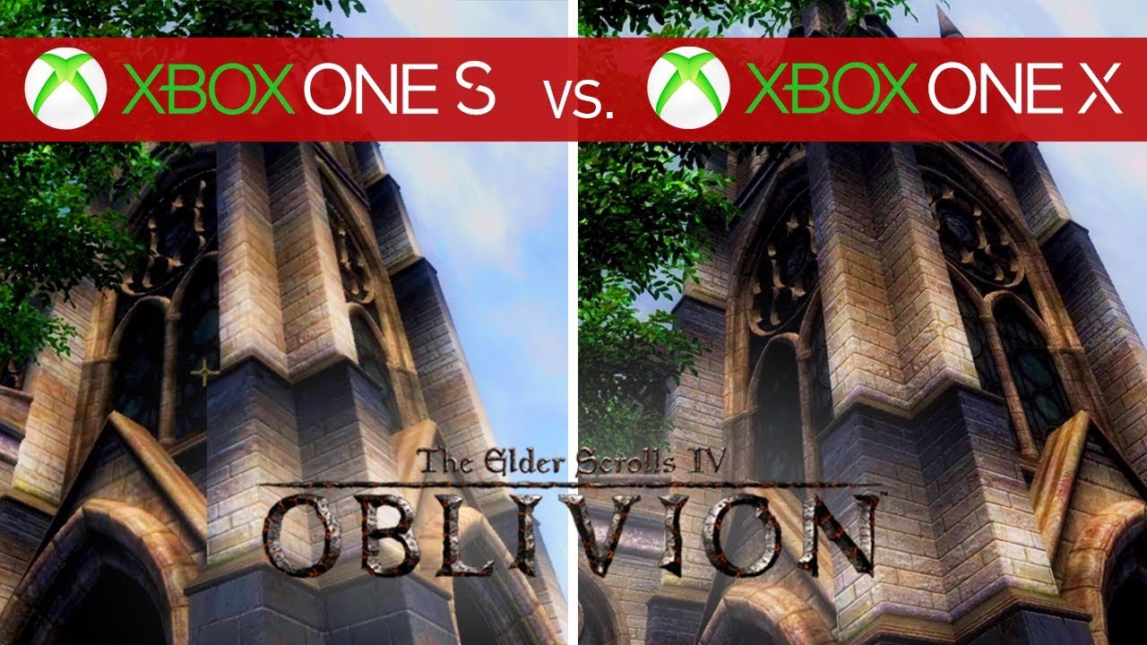 Oblivion Comparison - Xbox One X vs. Xbox One S