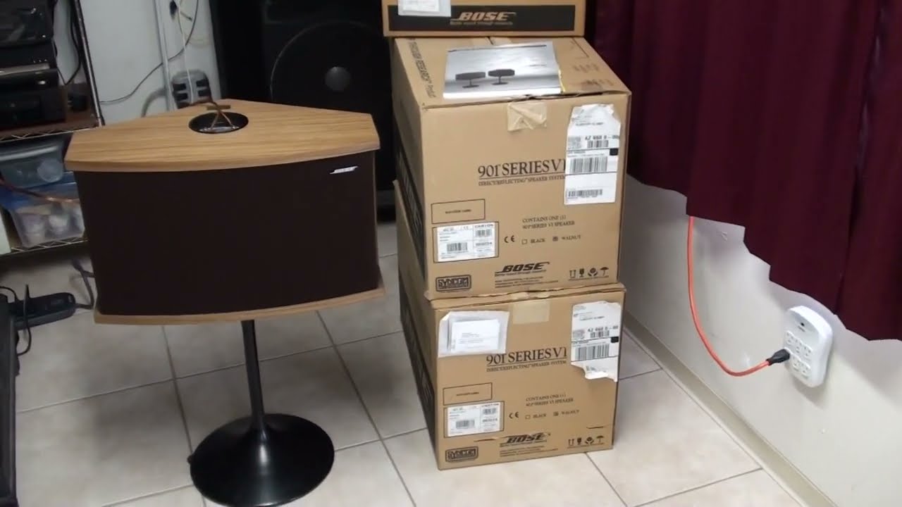 Bose 901 Series VI Direct/Reflecting Speaker System with Equalizer & Tulips Stands