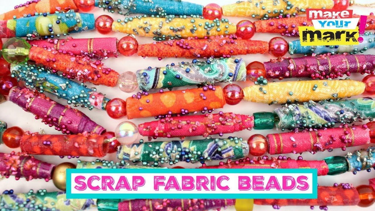 Scrap Fabric Beads DIY