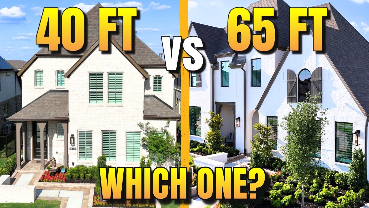 Highland Homes 40' vs 65' Model Home Tour | Bridgeland Cypress TX