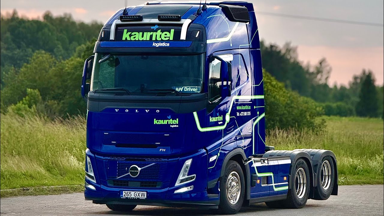 ASMR POV Truck Driving Volvo Aero FH540 - Descent from the Mountain, Norway Rv61. Aheim 