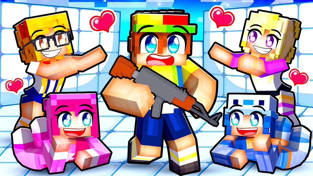 Playing RIVALS With My CRAZY FAN GIRLS In Minecraft!