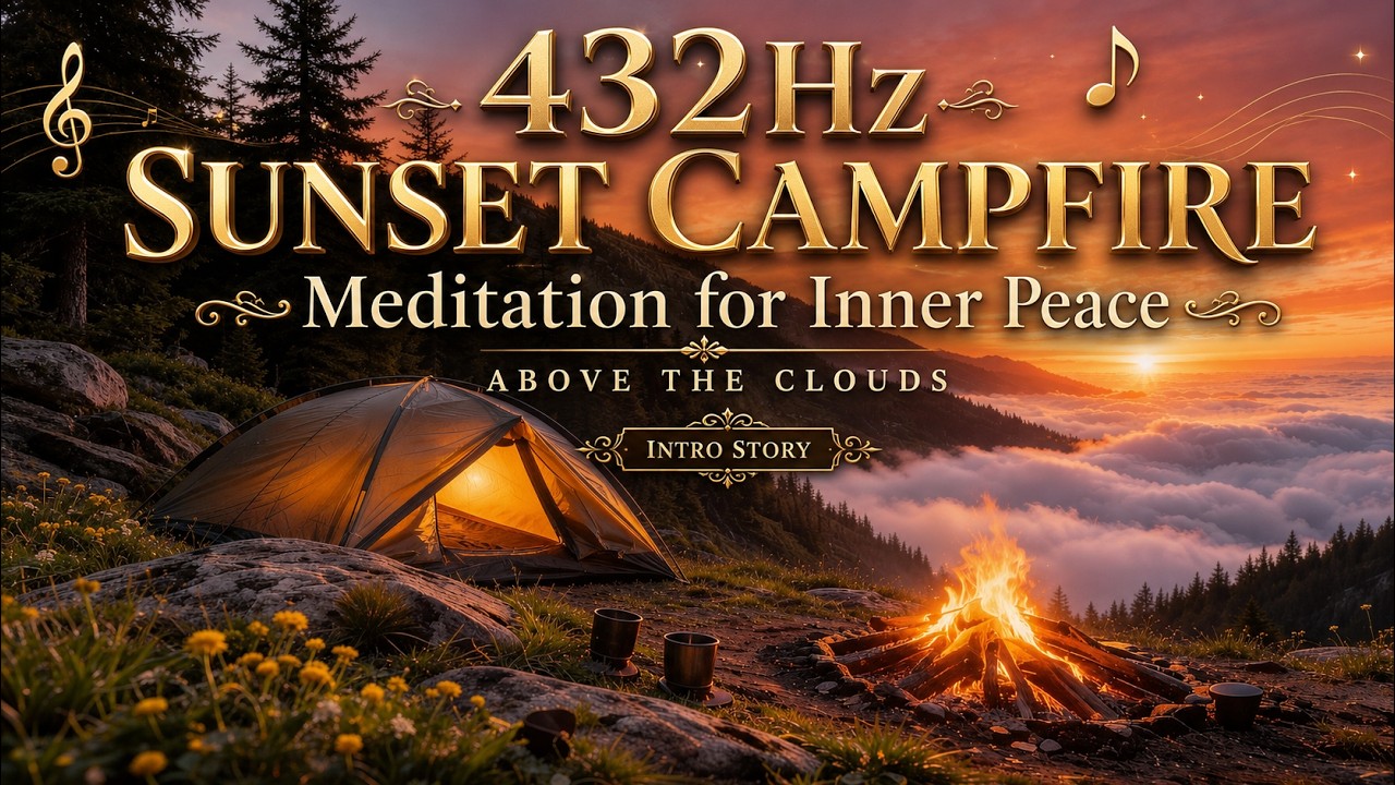 Above the Peaks | Sunset Meditation & Inner Wisdom | 4K (Intro Story, 432Hz Musics)