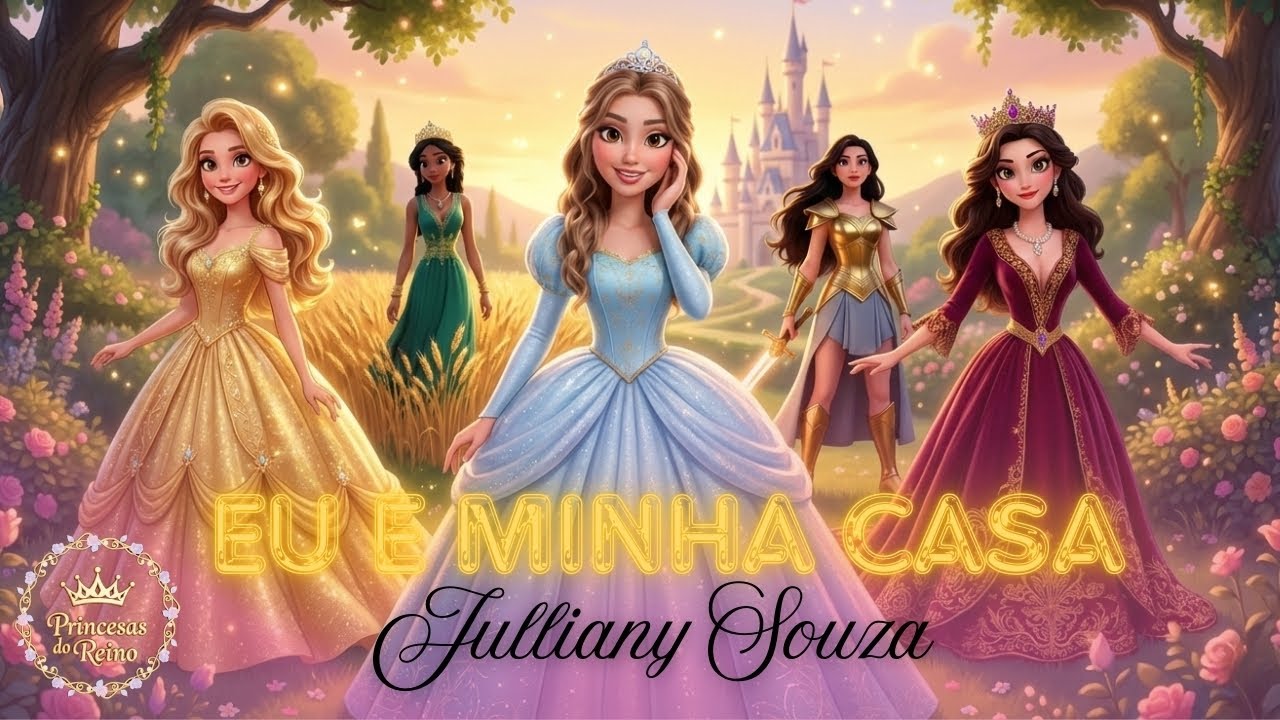 EU E MINHA CASA- Julliany Souza | Princesas do Reino | Músicas Infantil Gospel | Estilo Disney