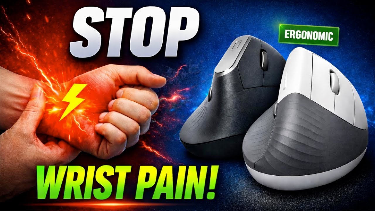 Top 5 Best Ergonomic Mice for Wrist Pain (Work & Gaming Comfort)
