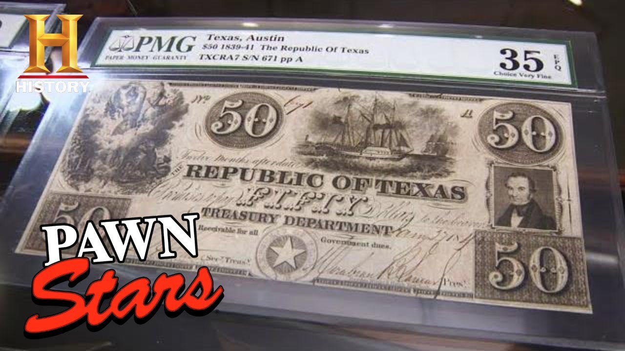 $650,000 for ONE-OF-A-KIND Texas Currency (Season 6) | Pawn Stars